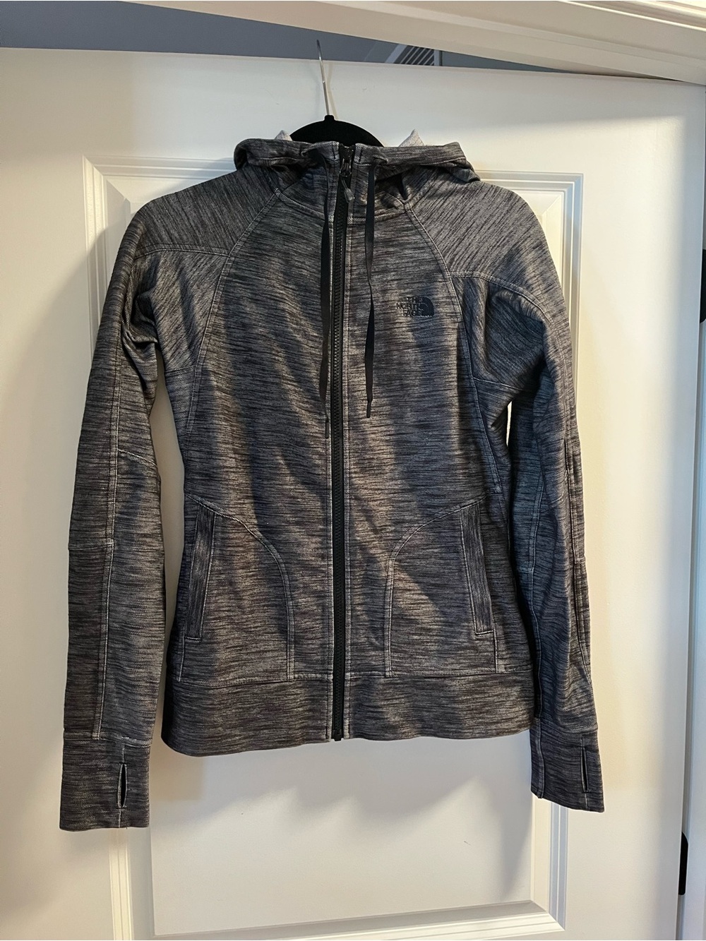 The North Face Women's Heather Charcoal Zip-Up Hoodie Jacket